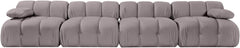 Orin - Velvet 4 Piece Modular Sofa