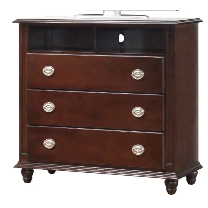 Media Storage Chest - Cappuccino