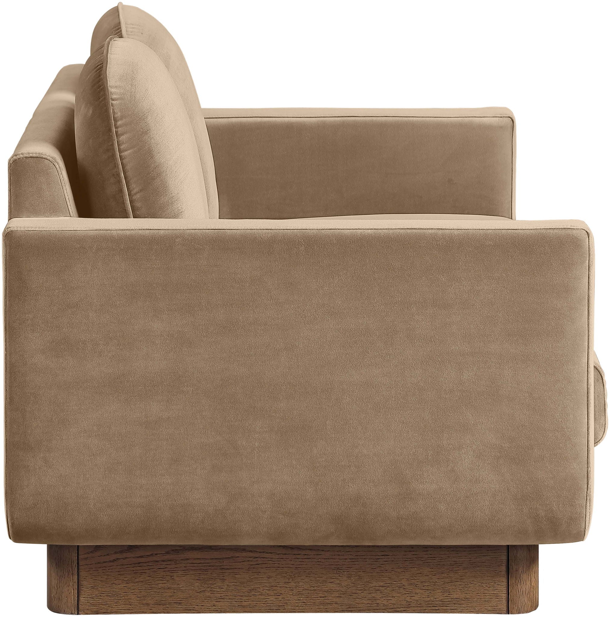 Diviento - Velvet Performance Fabric Upholstered Loveseat