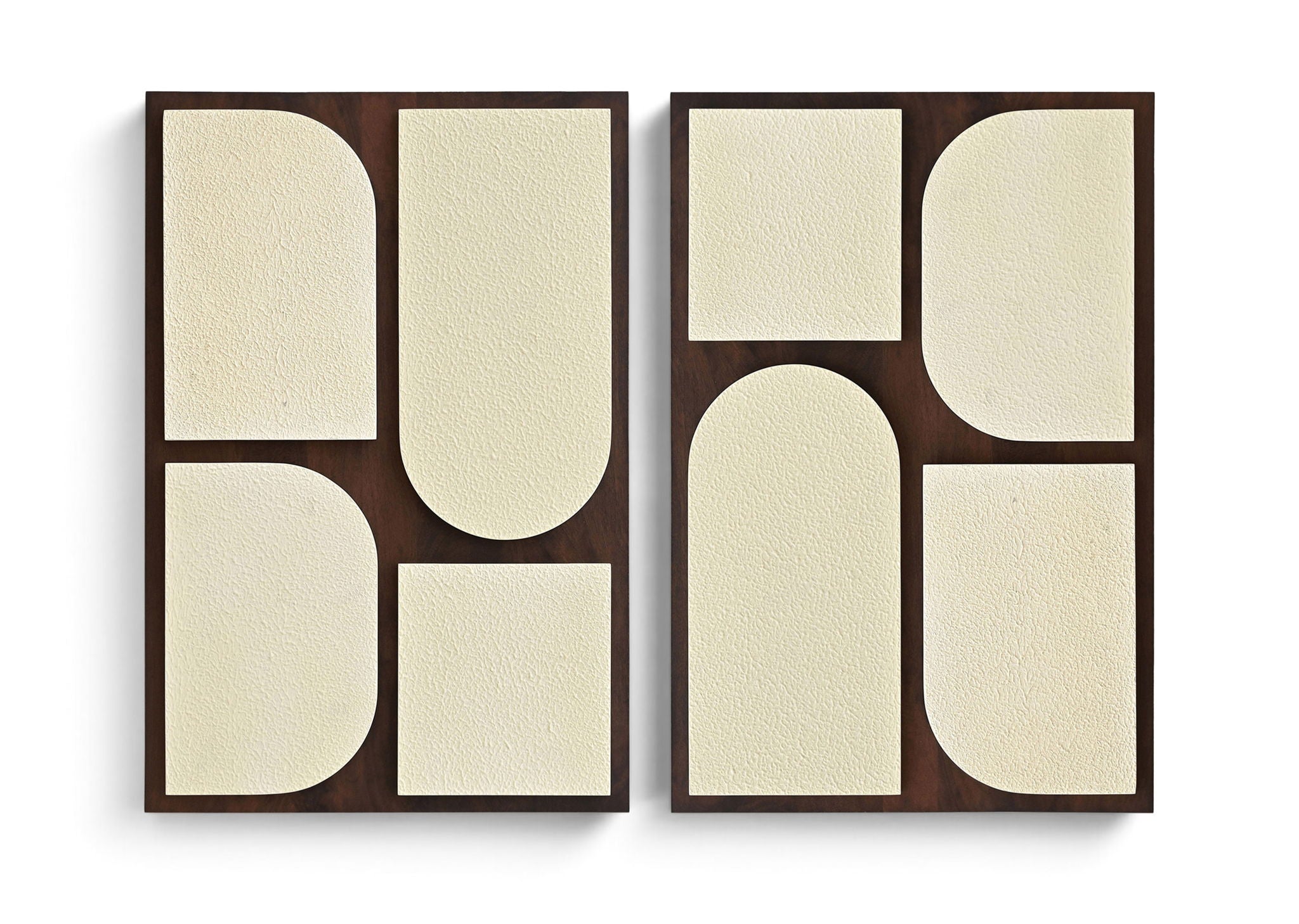 Icon - Mango Wood 2 Piece Wall Art