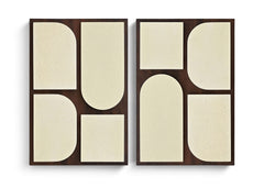 Icon - Mango Wood 2 Piece Wall Art