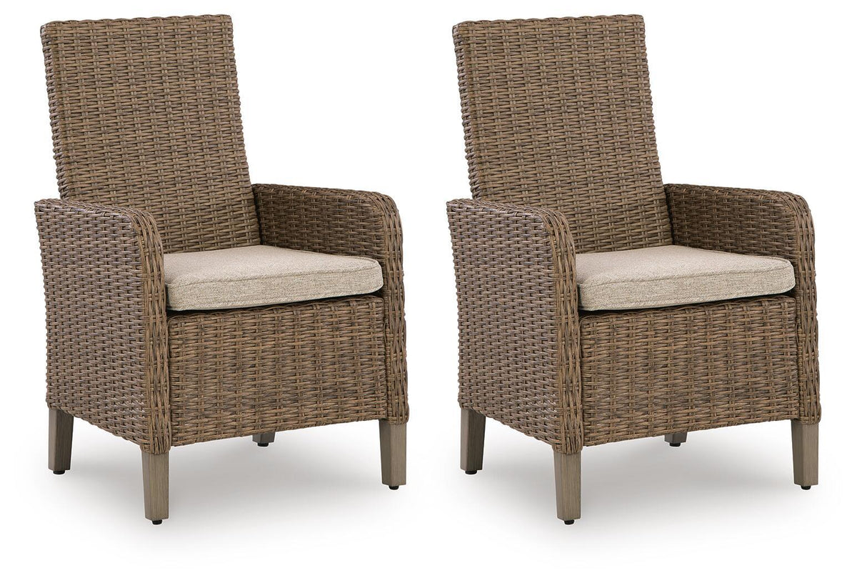Laguna Heights - Arm Chair With Cushion (Set of 2) - Beige