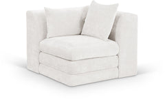 Stellar - Chenille Fabric Upholstered Modular Corner Chair