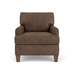 Moxy - Fabric Chair, T-Shaped Seat Cushion, Rounded Mailbox Arms