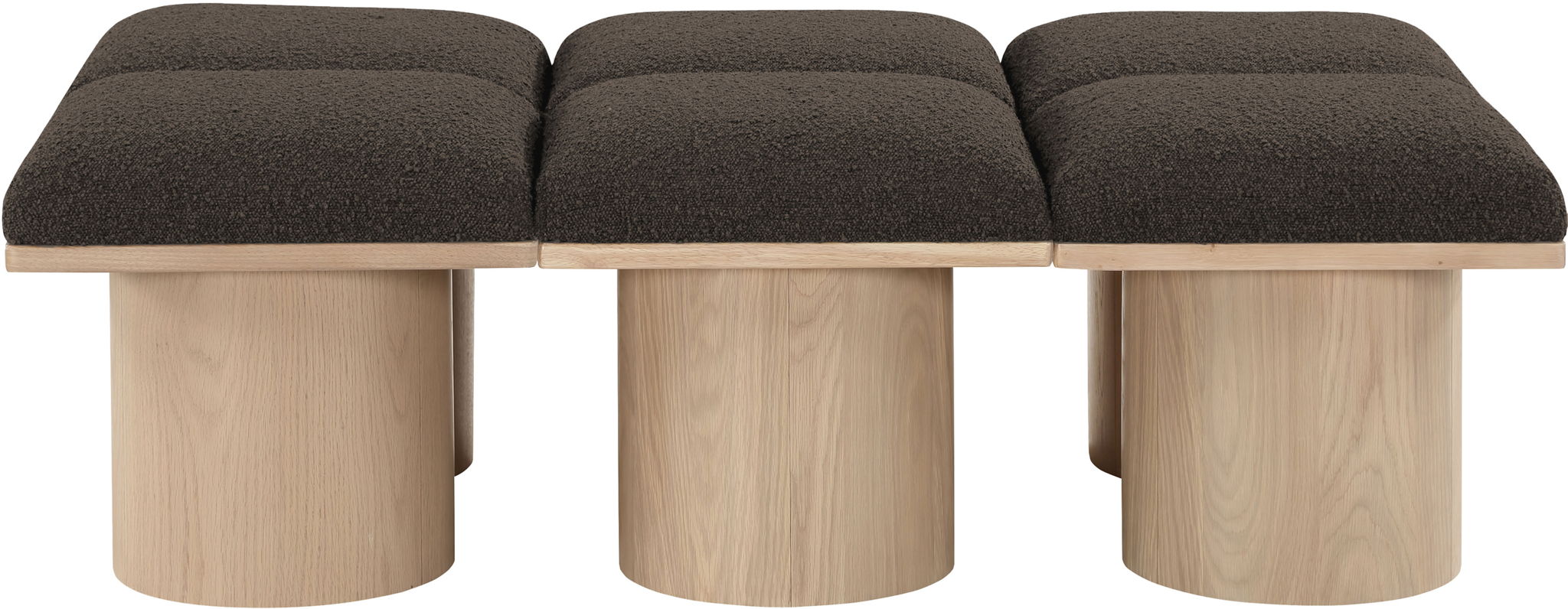 Pavilion - 6 Piece Modular Bench With Natural Base