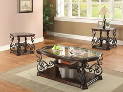 Laney - Glass Top Coffee And End Table Set