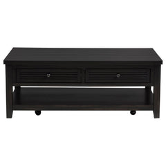 Concord - 2-Drawer Rectangular Coffee Table - Distressed Java