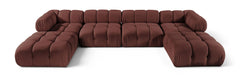 Orin - Velvet 6 Piece Modular Double Chaise Sectional