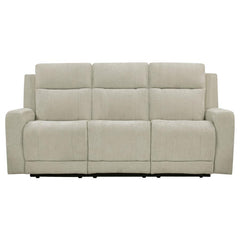 Kennett - Chenille Upholstered Power Reclining Sofa - Ivory