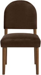 Varinelle - Velvet Dining Chair (Set of 2) - Walnut Frame