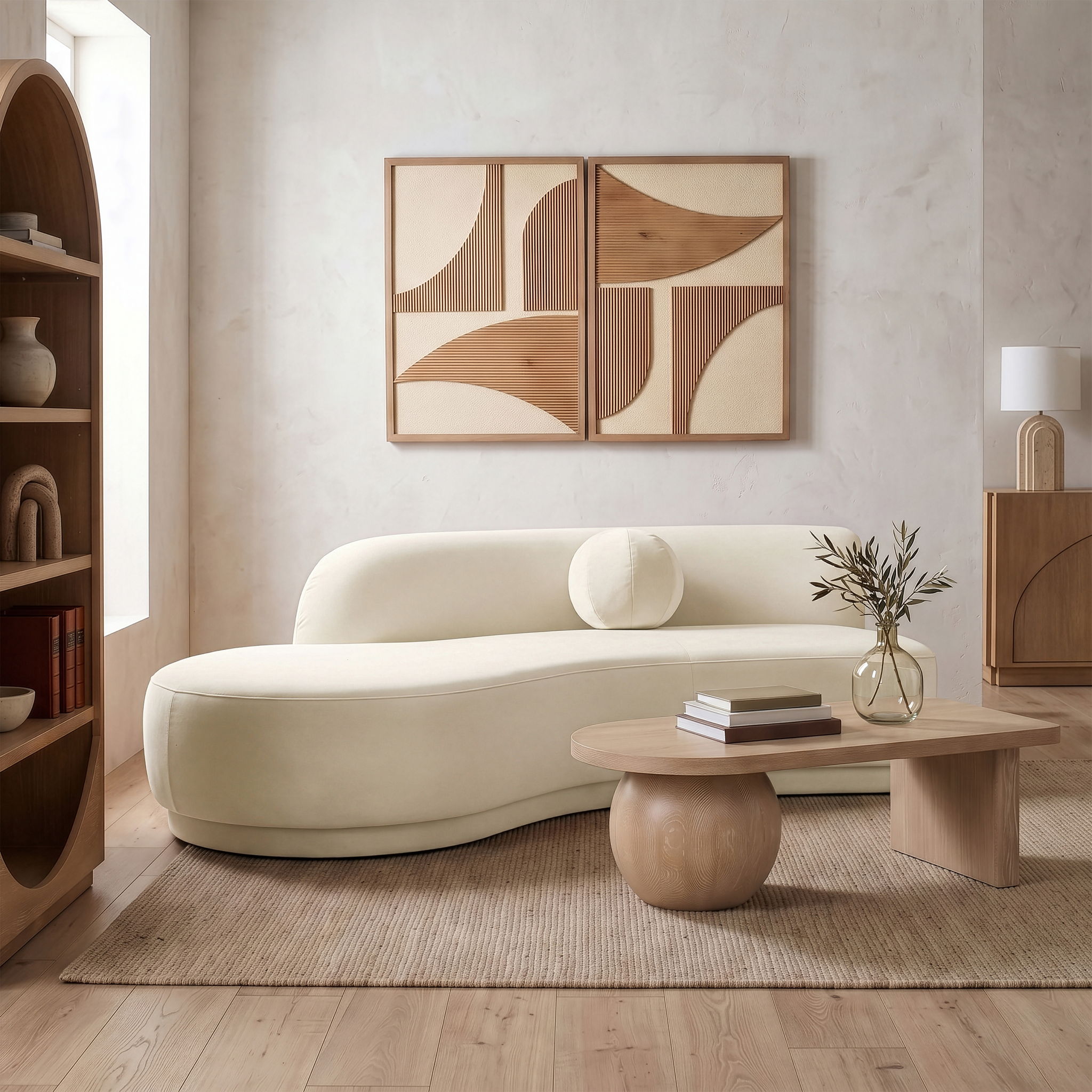 Avra - 86" Velvet Performance Fabric Upholstered Sofa