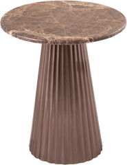 Cindra - Genuine Marble Top And Iron Base Table