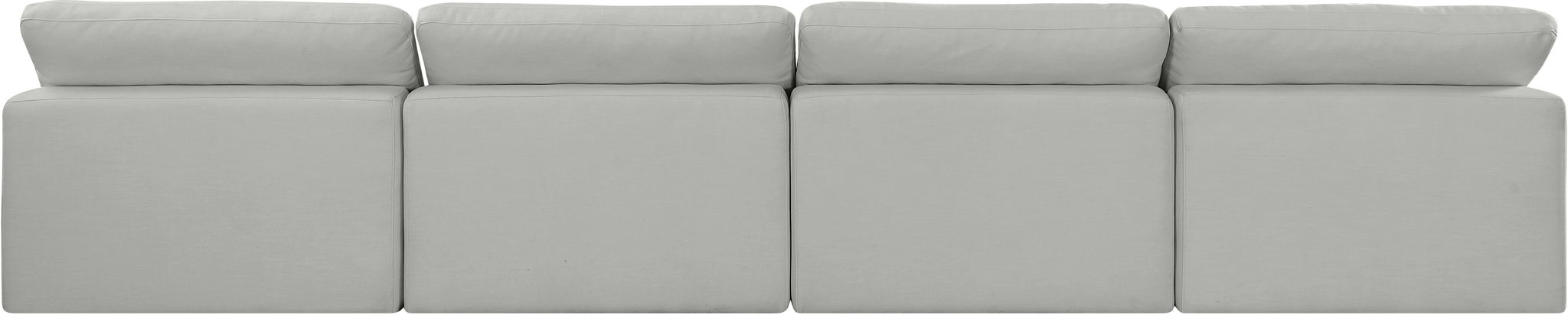 Comfy - Linen Modular Armless Sofa 4 Seats