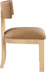 Lavrin - Vegan Leather Dining Side Chair (Set of 2) - Natural Base