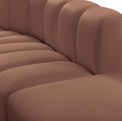 Arc - Faux Leather 6 Piece Modular Sofa