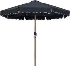 Amalfi - Patio Umbrella - Black Base / Light Brown Pole