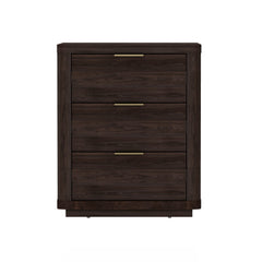 Evelyn - Nightstand With 3 Drawers, Smooth Rounded Edges