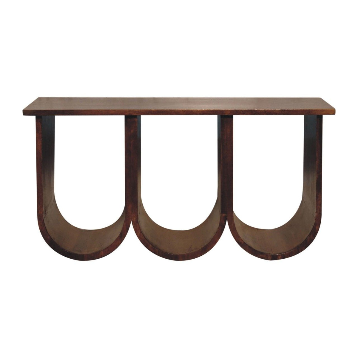 Triple Open Style Coffee Table - Beige / Brown