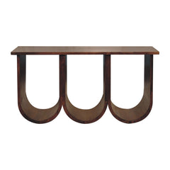 Triple Open Style Coffee Table - Beige / Brown