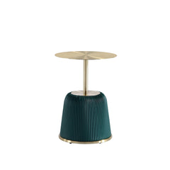 Anderson - Upholstered End Table With Round Top