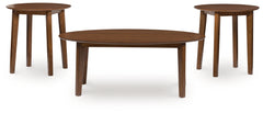 Gordonay - Brown - Occasional Table Set (Set of 3)