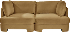 Hammond - Velvet Performance Fabric Upholstered 2 Piece Loveseat