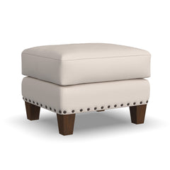 Gianna - Fabric Ottoman With Nailhead Trim