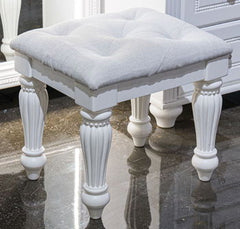 Kozlani - White - Vanity Upholstered Stool