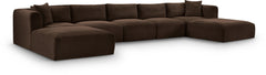 Shaggy - 7 Piece Modular Sectional With 2 Ottomans