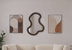 Oblique - Mirror - Wood