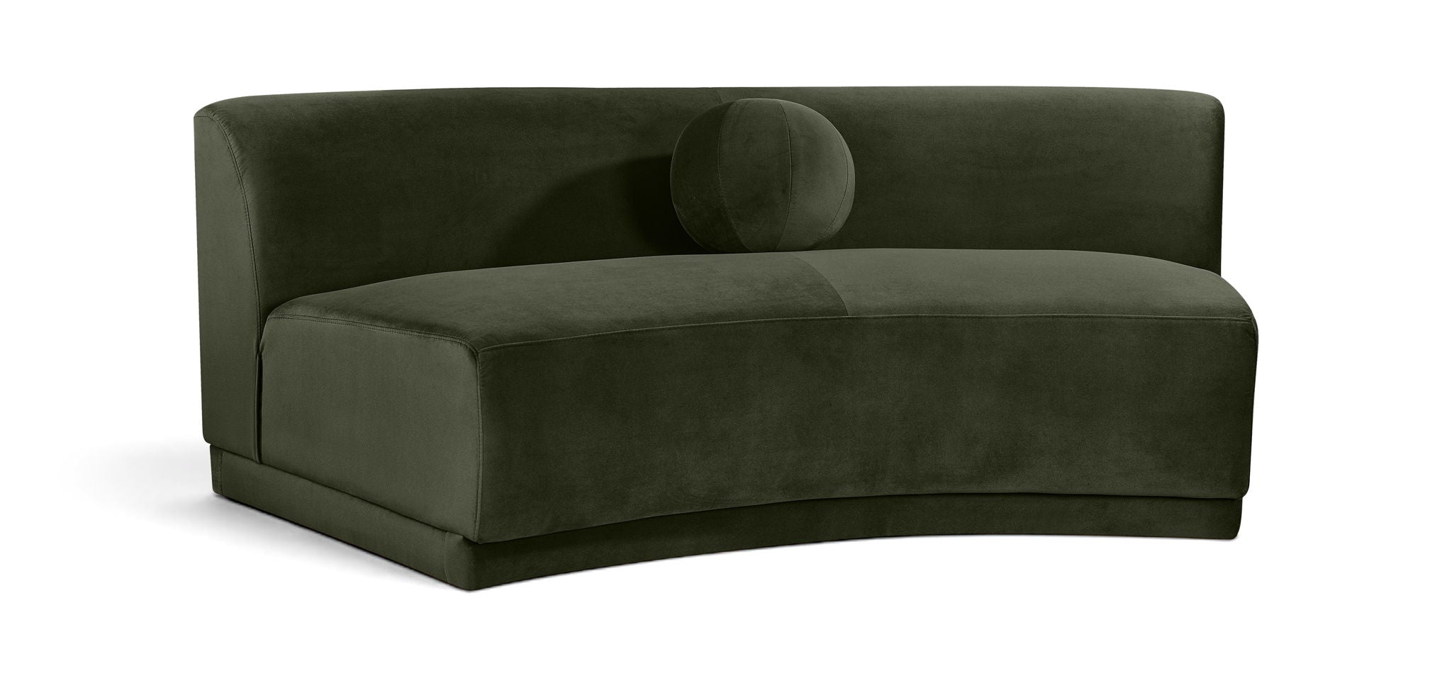 Avra - Velvet Performance Fabric Upholstered Armless Sofa