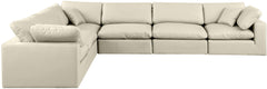 Comfy - 6 Piece Faux Leather Modular Corner Sectional