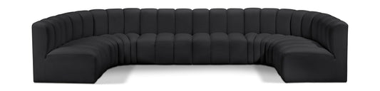 Arc - Faux Leather Modular U-Shaped Sectional