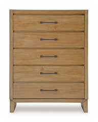 Sherbana - Five Drawer Chest - Light Brown