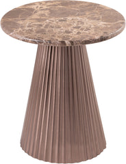 Cindra - Genuine Marble Top And Iron Base Table