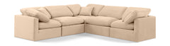 Indulge - Velvet 5 Piece Modular Corner Sectional