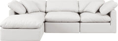 Indulge - Faux Leather 4 Piece Modular Sectional With Chaise