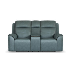 Vernon - Power Reclining Loveseat With Console, Power Headrests, Lumbar, Heat & Massage