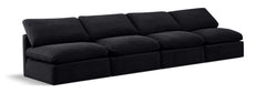 Indulge - Velvet 4 Seat Modular Armless Sofa