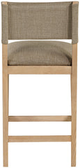 Avon - Linen Textured Performance Fabric Upholstered Counter Stool