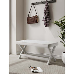 Abigail - Accent Bench With Piped Cushion