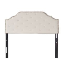Charismatic - Size Headboard With Button Tufting And Nailhead Trim