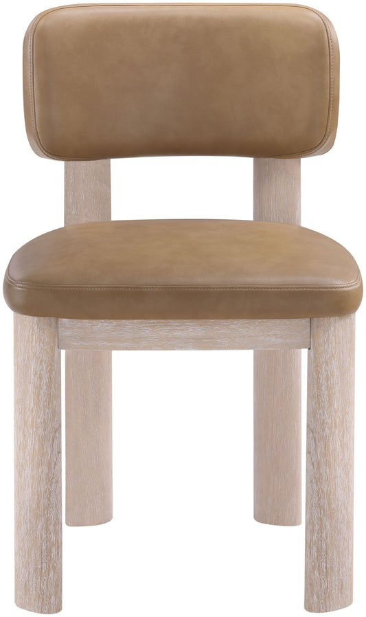 Paloma - Vegan Leather Upholstered Dining Chair (Set of 2) - Tan