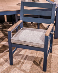 East Beach - Blue - Arm Chair With Cushion (Set of 2)
