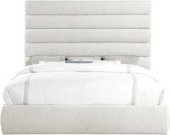 Adam - Linen Fabric Bed With 70.5" Headboard