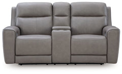 5Z-Comfort - Relaxation - Power Reclining Loveseat with Console / Adj Headrest