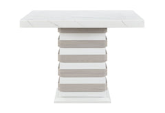 D2507 - Bar Table With Hidden Storage In The Base - White