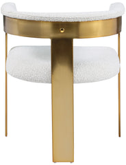 Romeo - Boucle Dining Chair With Gold Base (Set of 2)