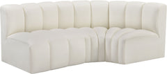 Arc - Faux Leather 3 Piece Sofa
