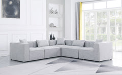 Cube - Linen 5 Piece Modular Corner Sectional